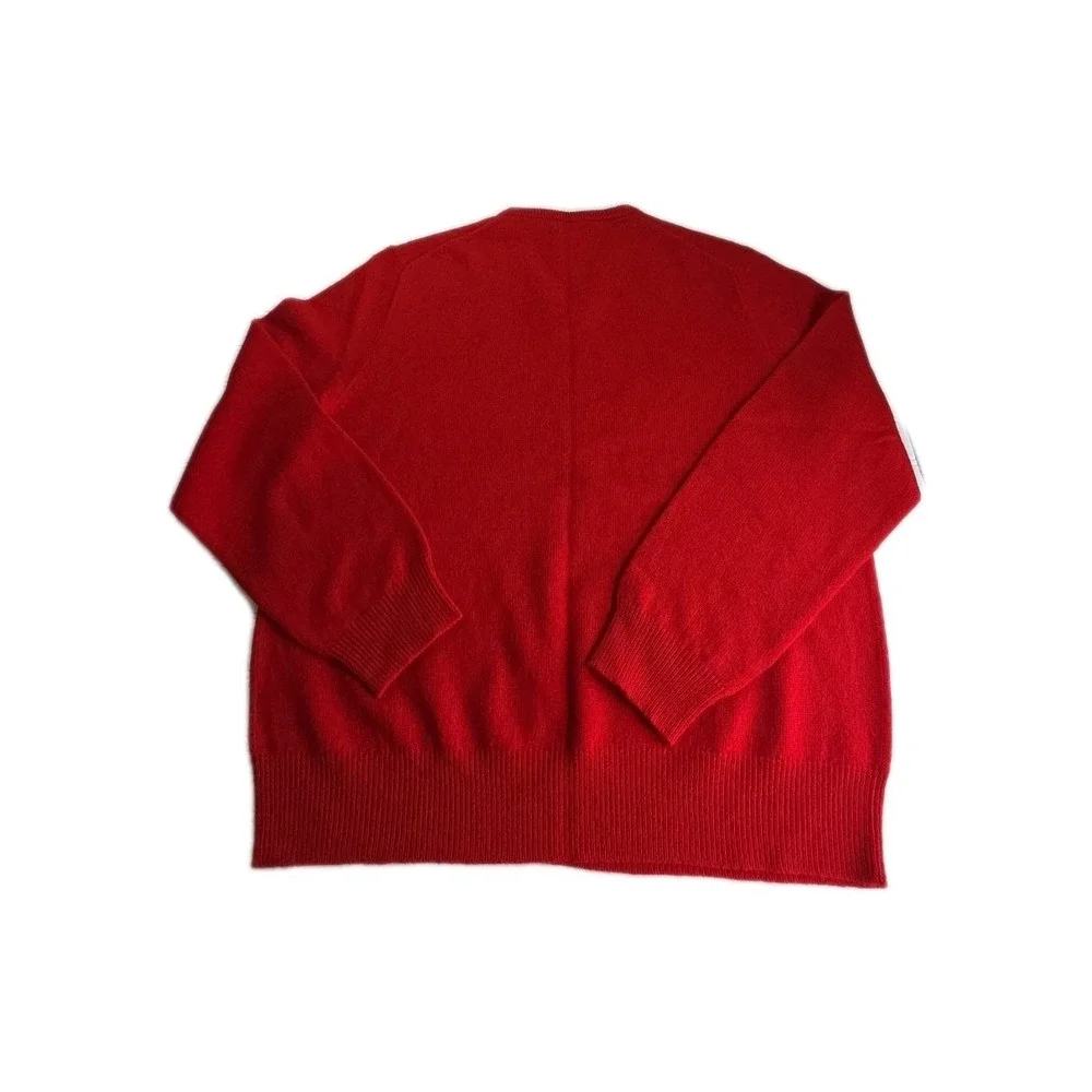 Polo Ralph Lauren Sweater Mens XL Merino Wool Washable Red V-Neck New NWT